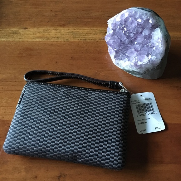 NWT COACH Legacy Jacquard Corner Zip Sm. Wristlet - Picture 2 of 4